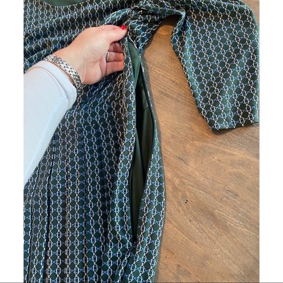 Brooks Brothers Dark Green Link Detail Dress - Picture 4 of 6